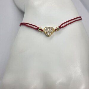 Romantic Heart Bracelet – Sterling Silver 925, Adjustable Fit